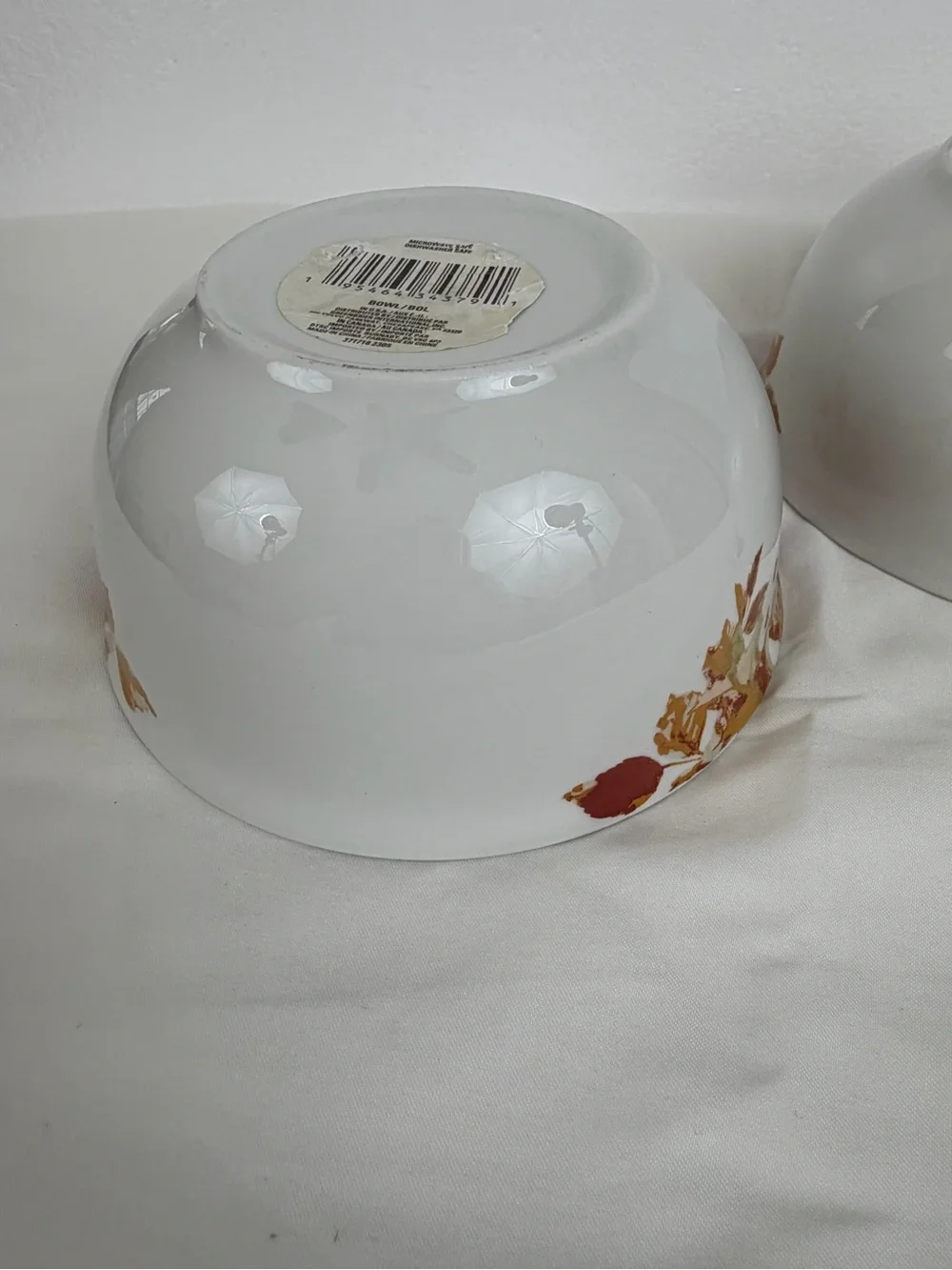 Royal Norfolk Autumn Leaves Fall Acorns Set Of 4 Soup Cereal Bowls